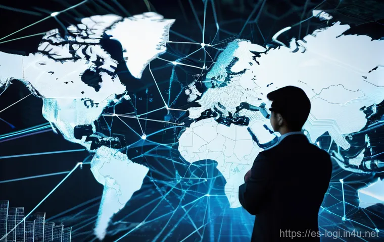 물류정보관리사와 글로벌 유통 관리 사례 - **Prompt 1: Digital Transformation in a Modern Logistics Hub**
    "A vibrant, high-tech logistics h...